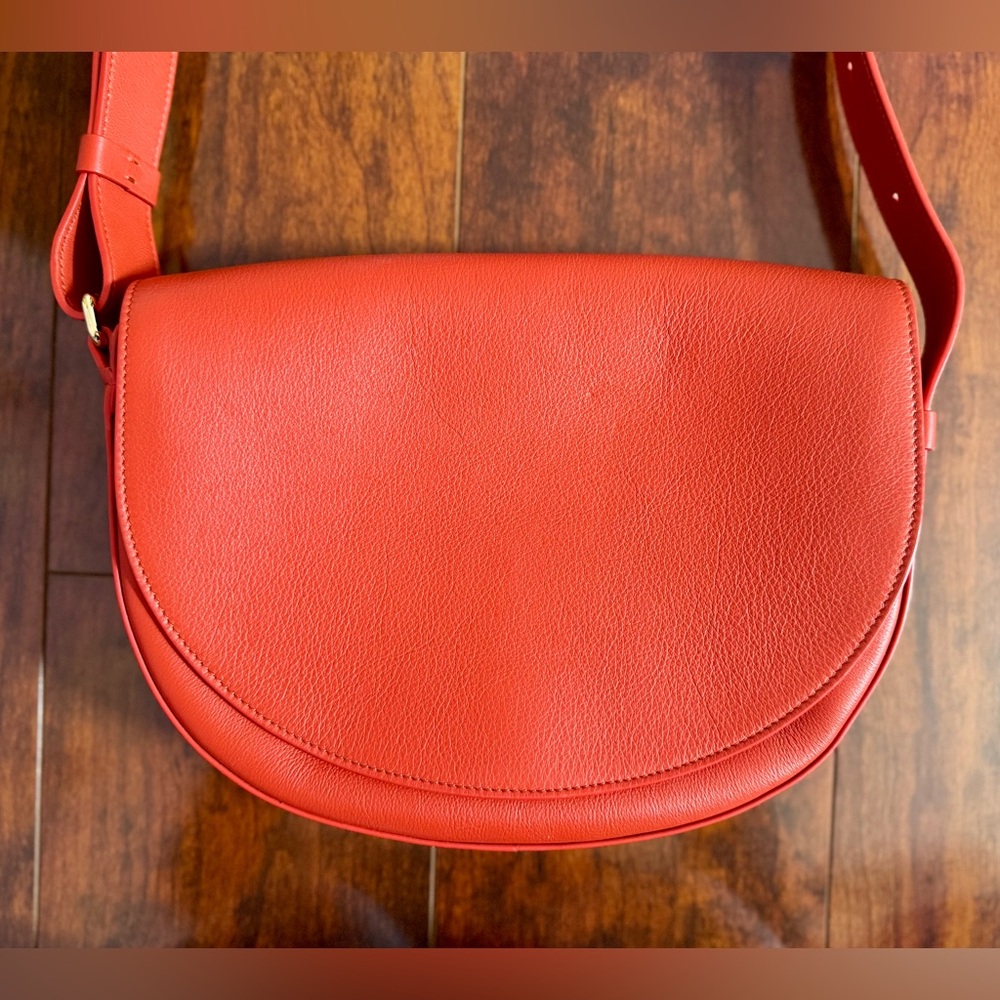 Cuyana - Half Moon Poppy Leather Crossbody Bag